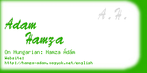 adam hamza business card