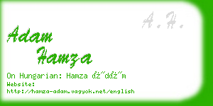adam hamza business card